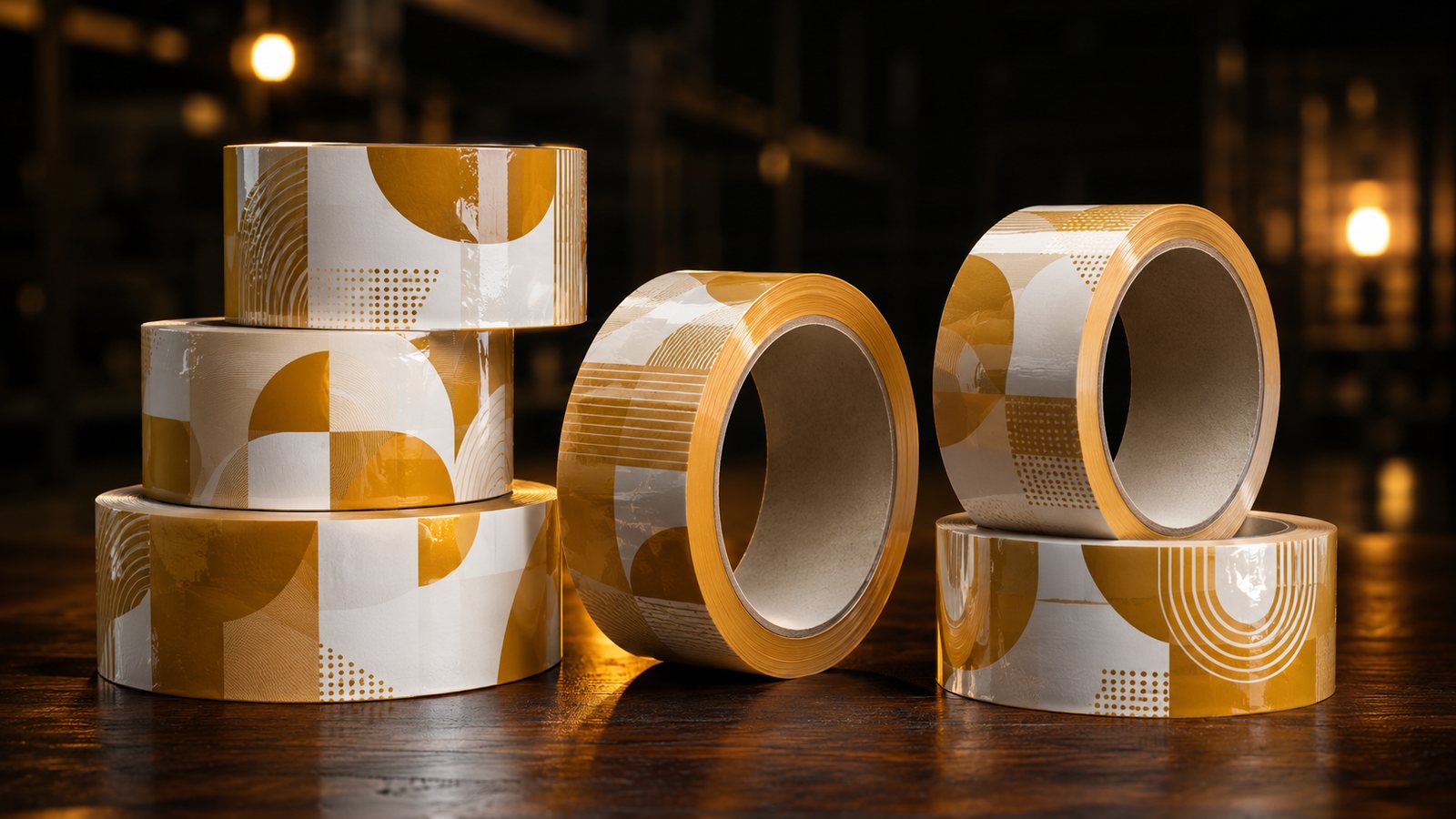 Rolos de fita adesiva personalizada para empacotamento industrial